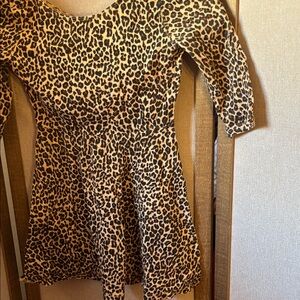 Old Navy Kids Dress with Animal Print Small 6-7